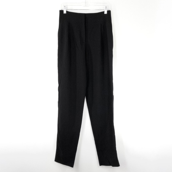 Giorgio Armani Pants - NEW Giorgio Armani Women's Black Super 150's Wool Pleated Pants IT 40‎ US 38/8